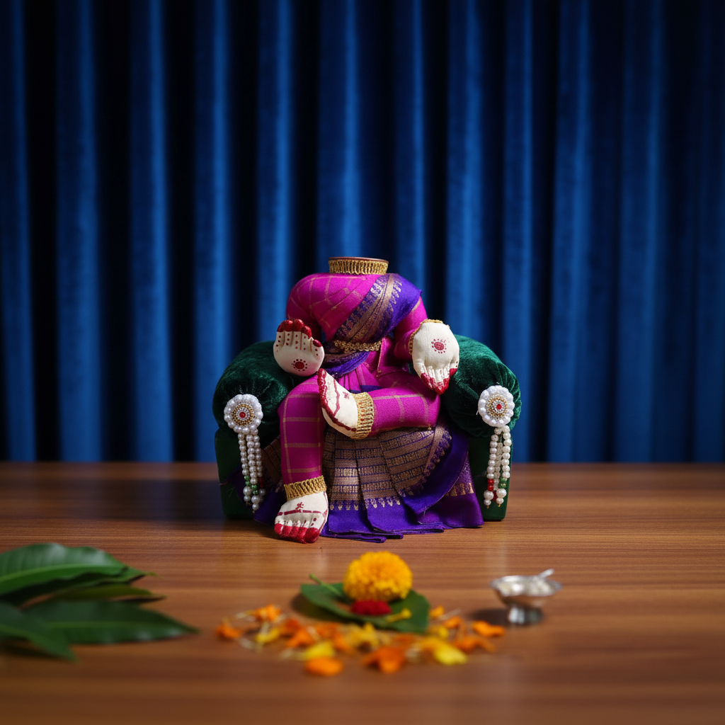 長寿宝珠 （ 台座付 ）① LAKSHMI DEVI IDOL WITH SOFA SET – Svasti Store