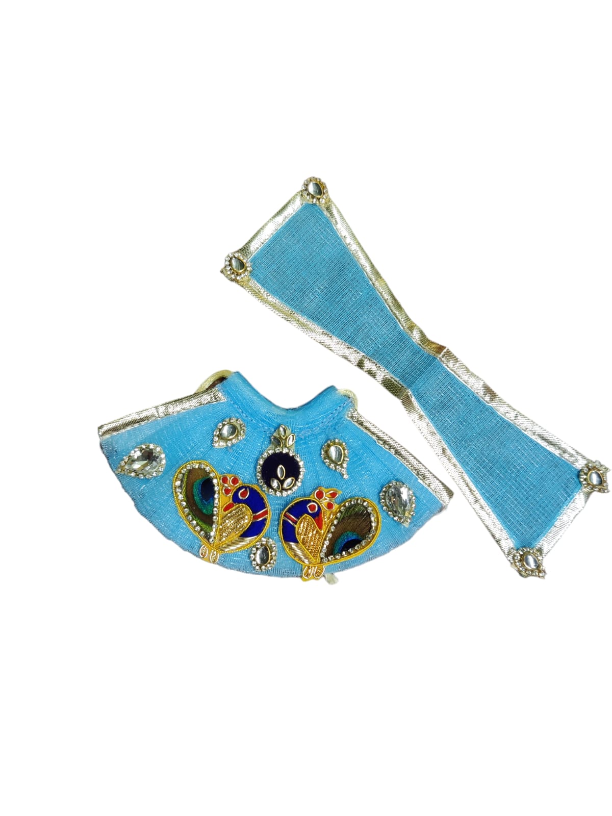 Peacock Design Lehanga and patka set Height 2 inch