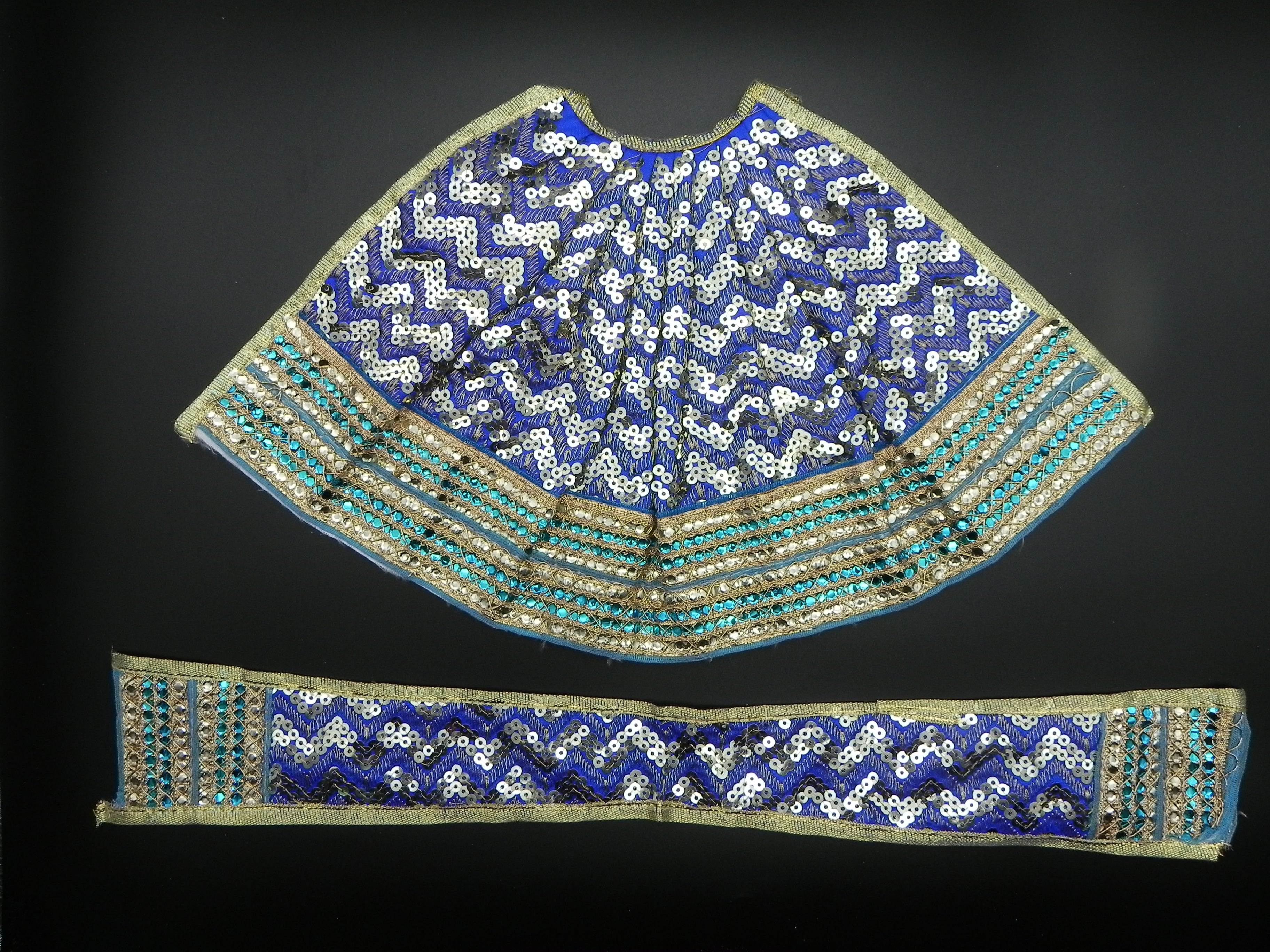 Mirror Design Lehenga and Patka Set Height-8 inch