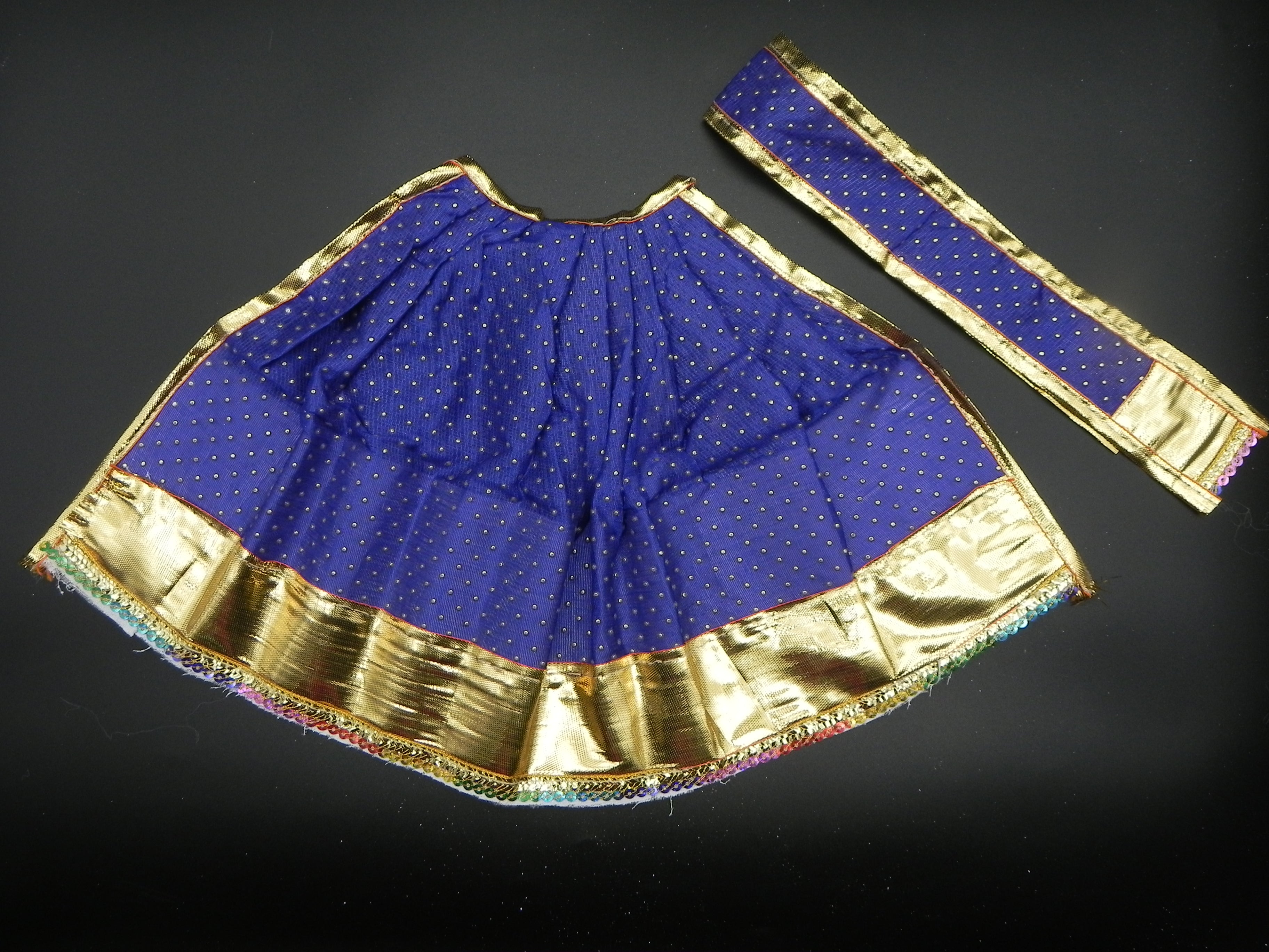 Dew Drop Design Lehanga and Patka Set - Height-9 inch