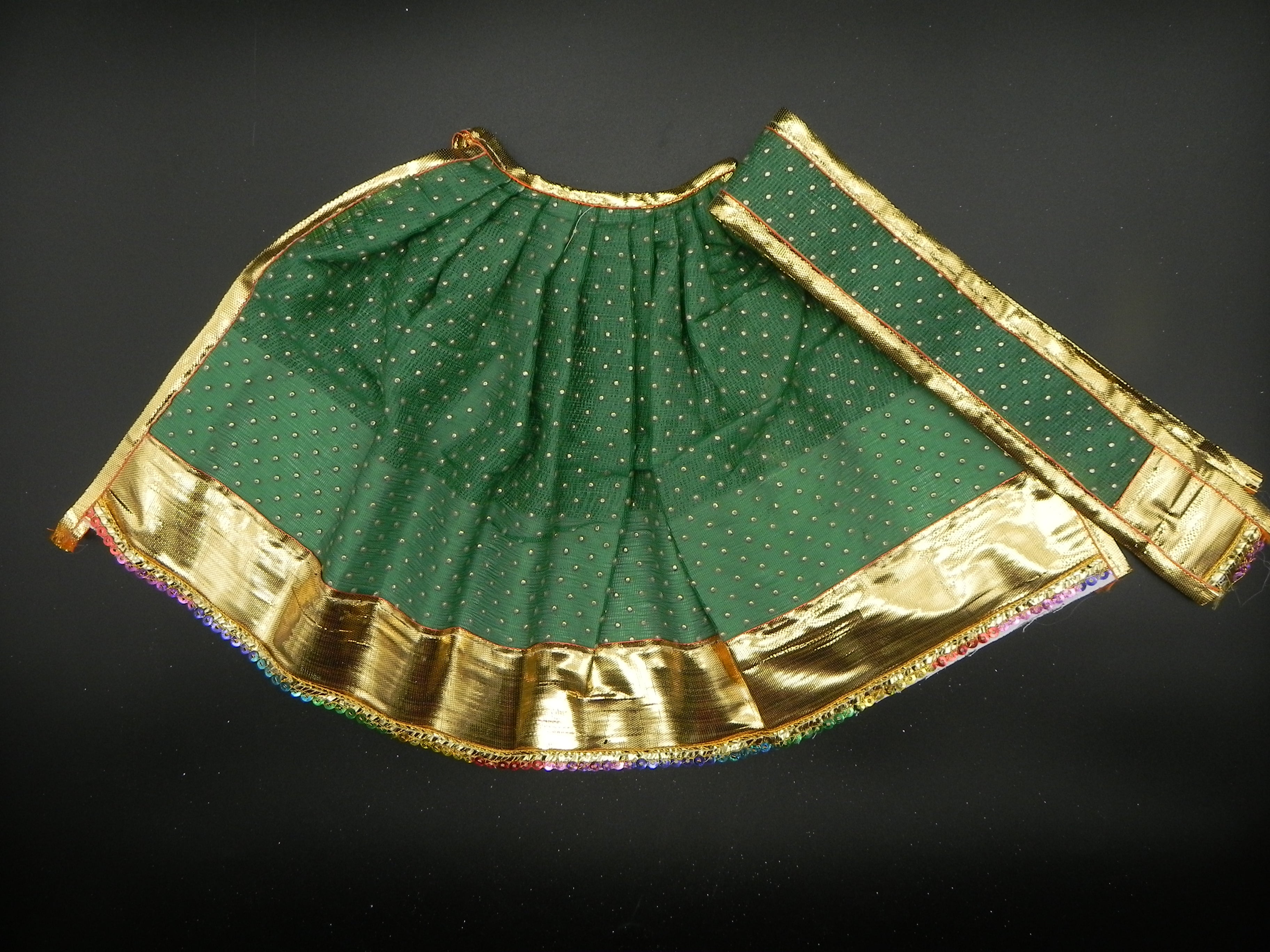 Dew Drop Design Lehanga and Patka Set - Height-9 inch