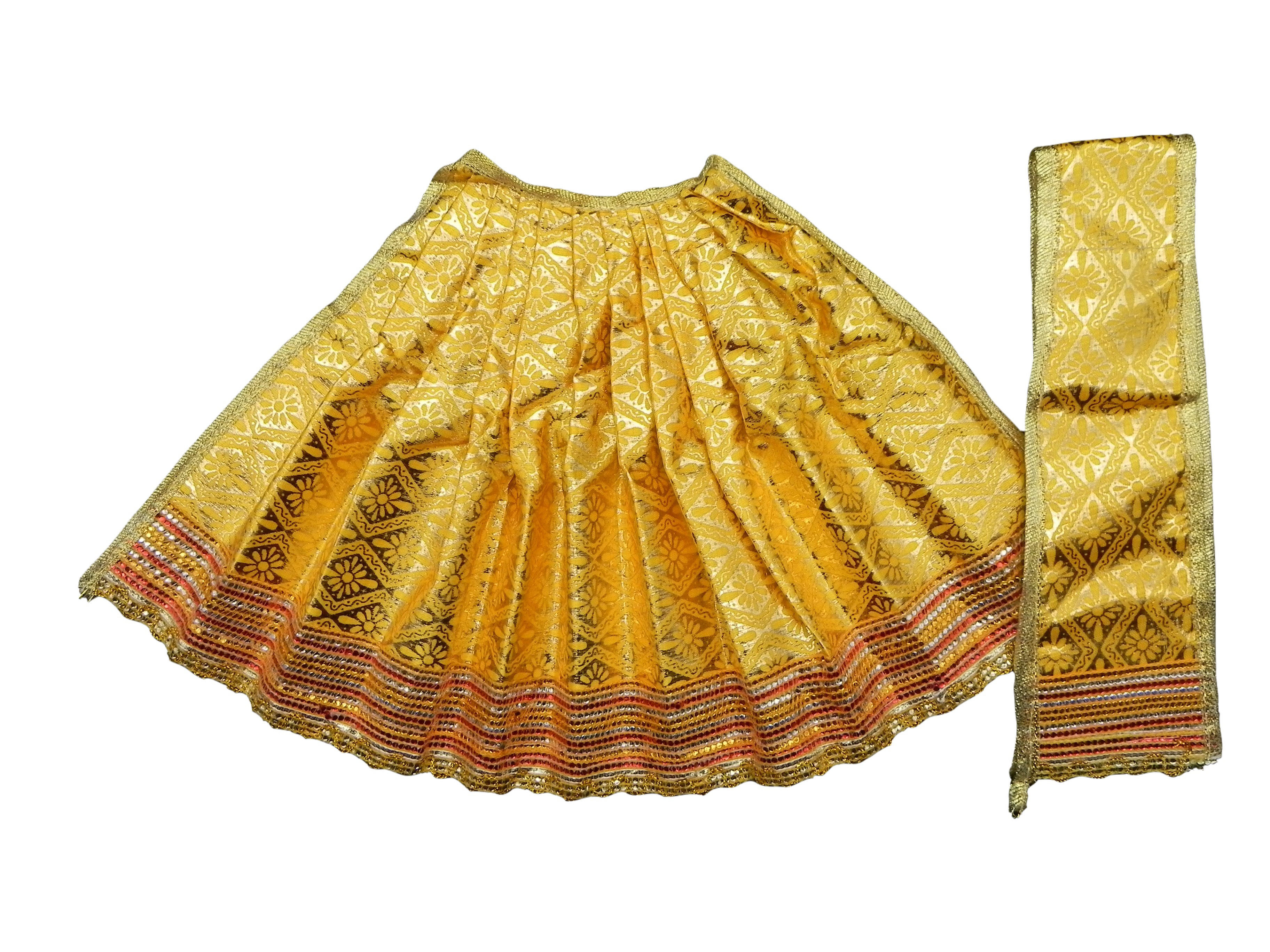 Lehenga and Patka set Height-9 inch