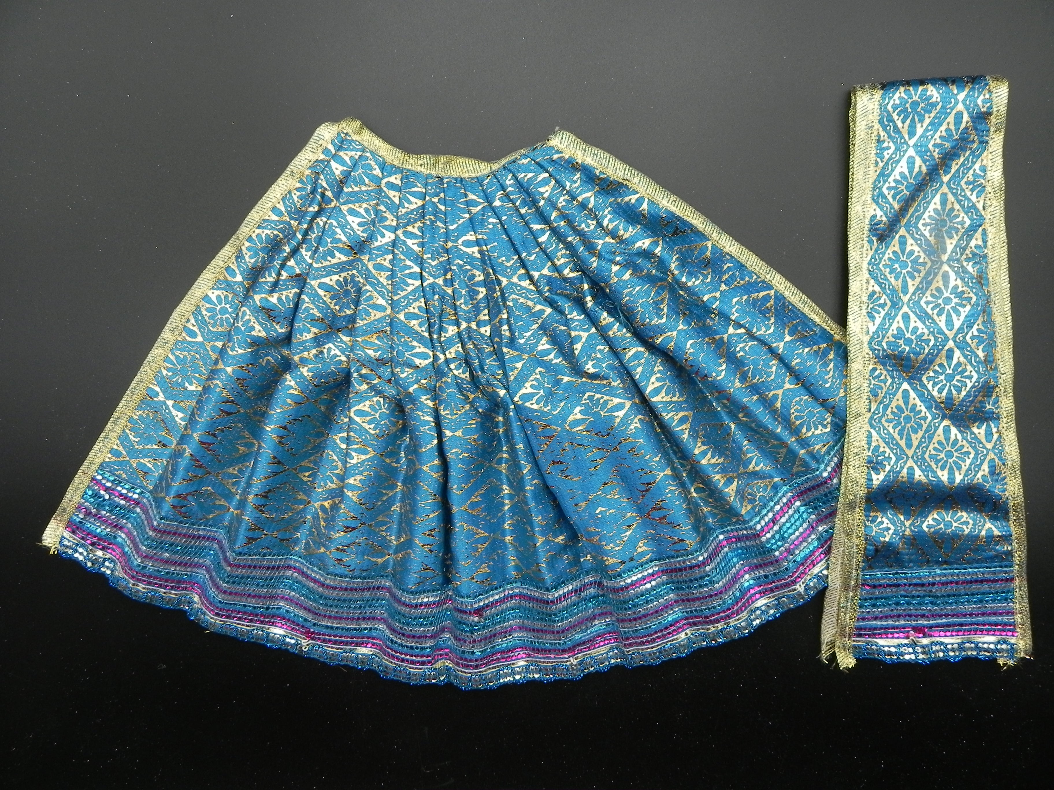 Lehenga and Patka set Height-9 inch