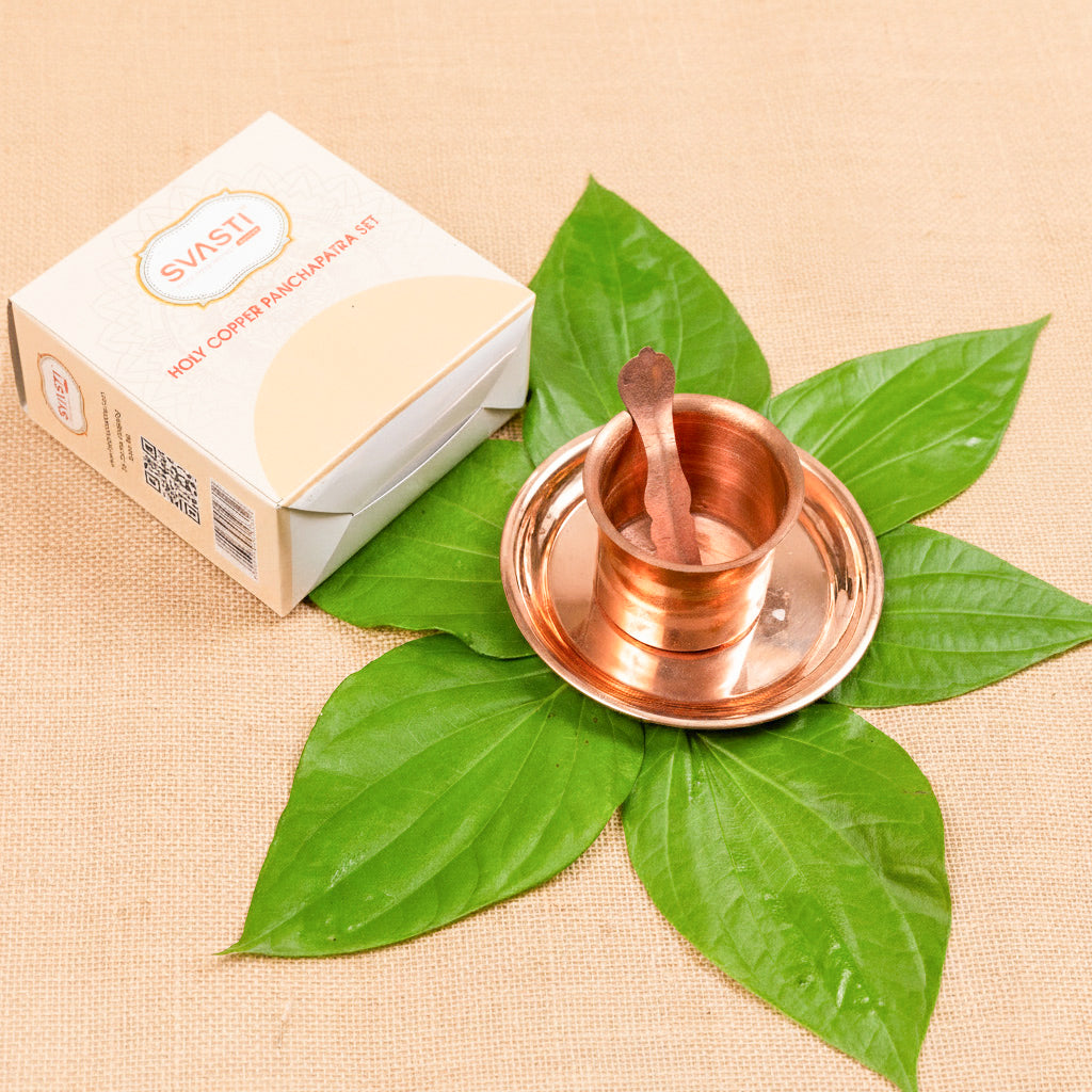Holy Copper Panchapatra Set