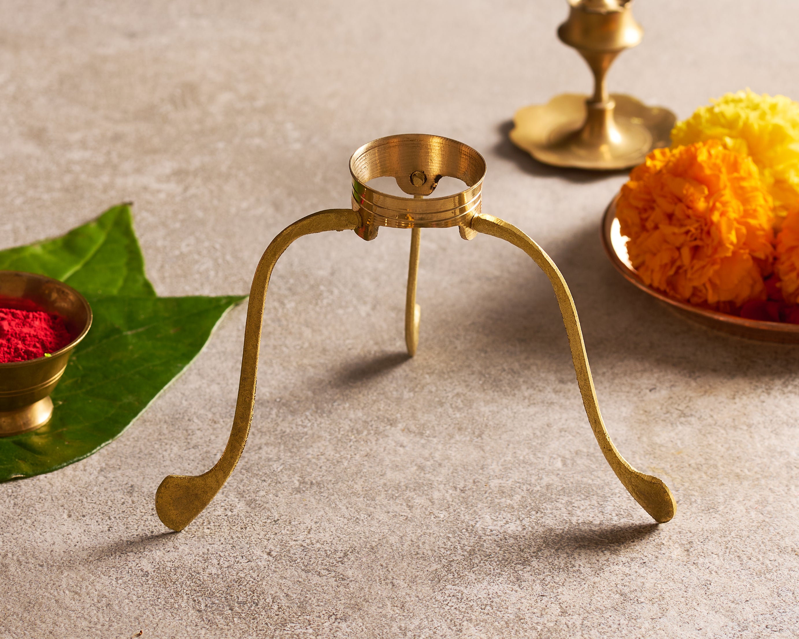Brass Abhishekam Stand