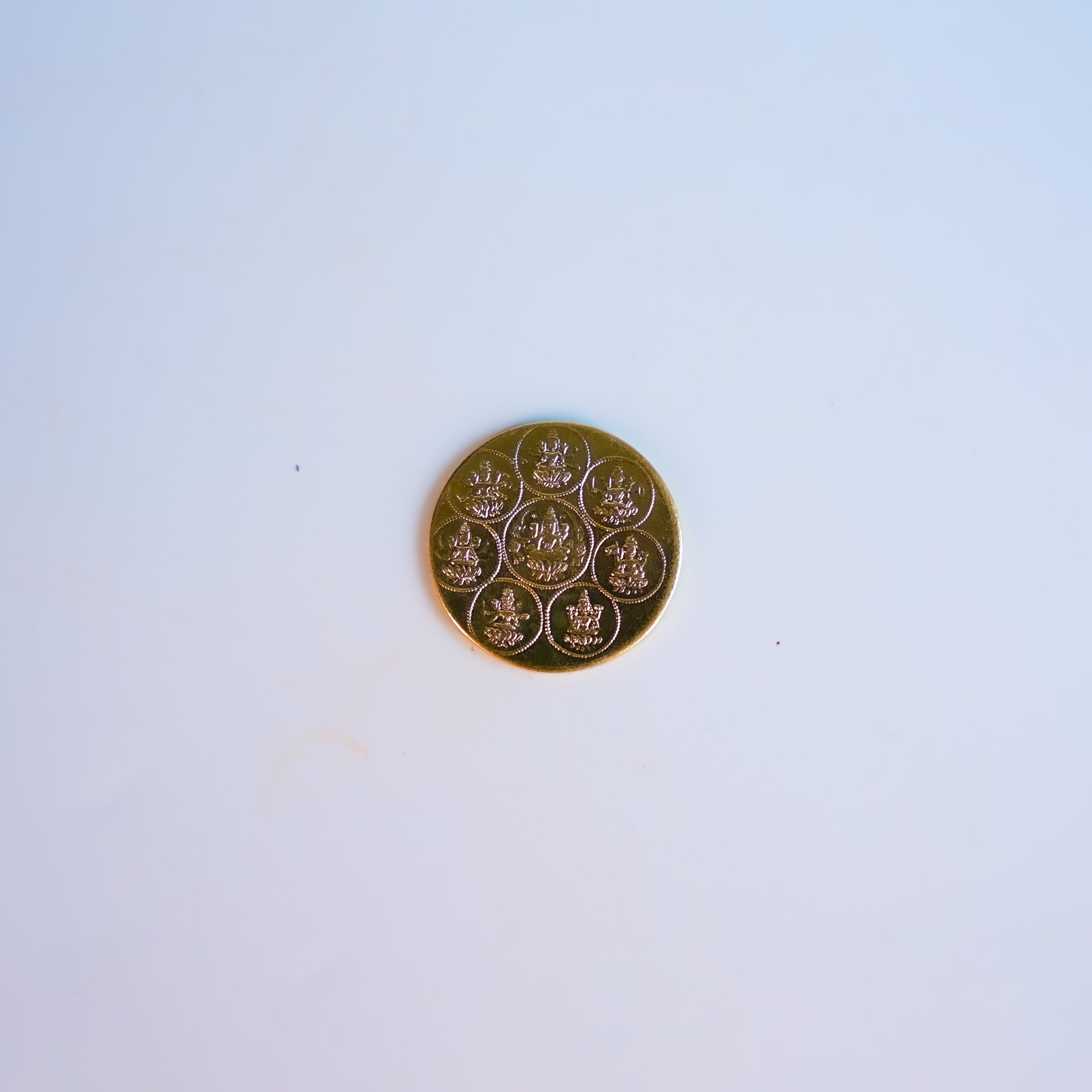 Ashtalakshmi Sacred Gold Coins – Pack of 10  (2.5 cm)