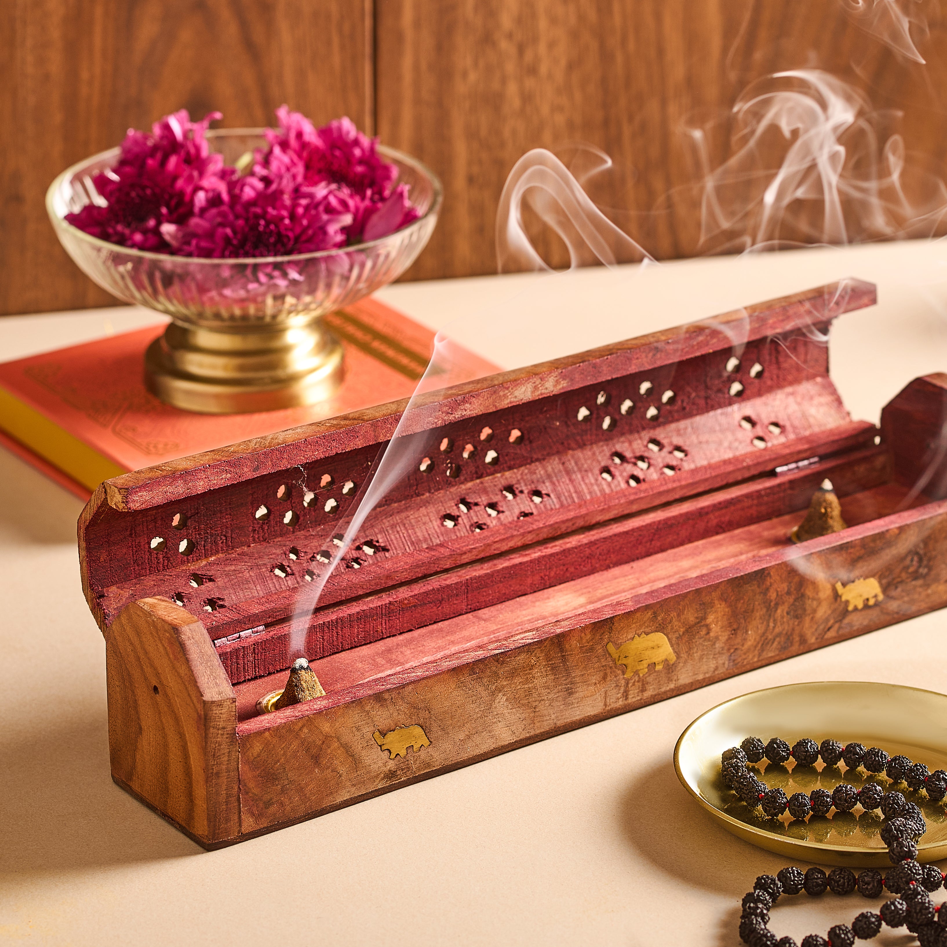 Handcrafted Wooden Agarbatti Stand