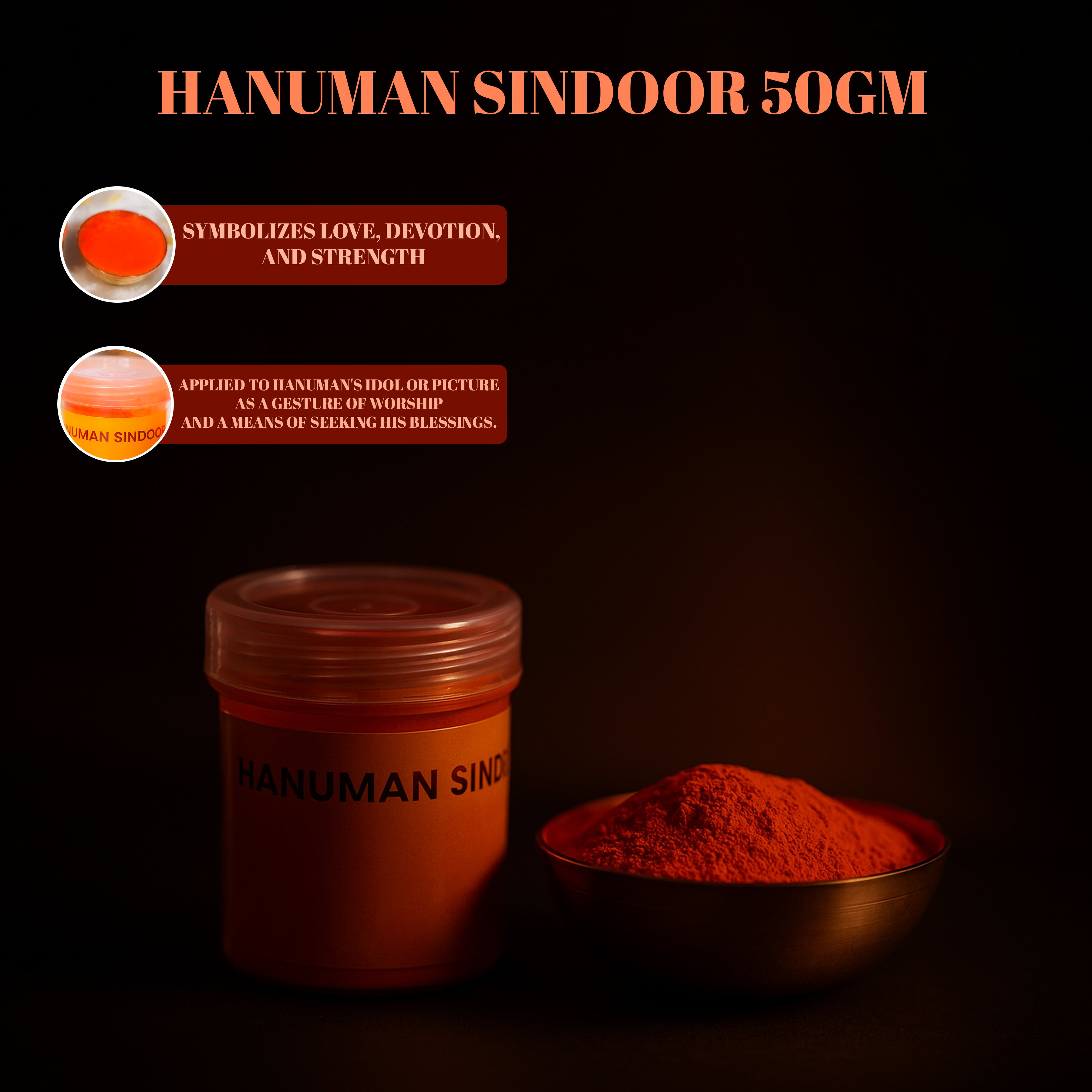 Sacred Hanuman Sindoor – 50g