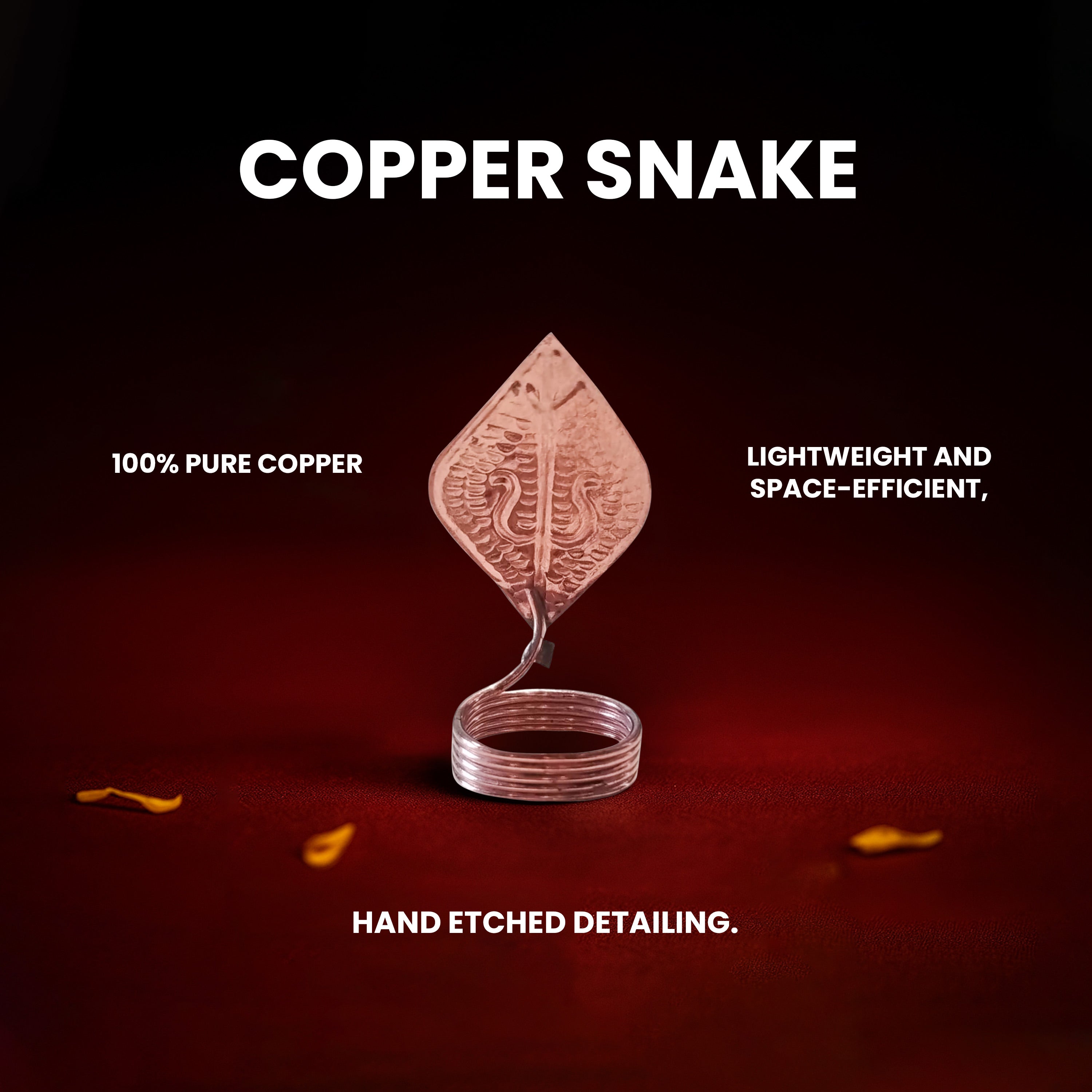 Copper Snake Ring