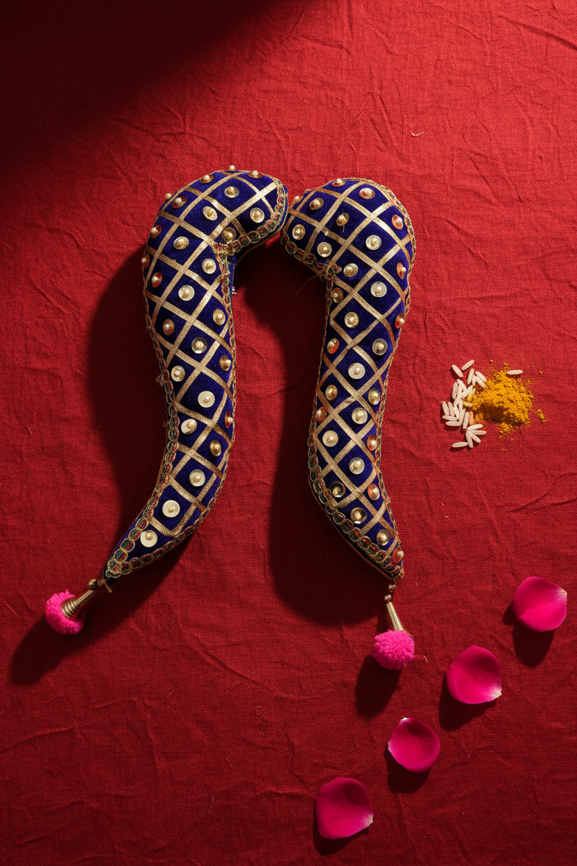 Tomala Pair for Deity Side Decoration - 9 Inch