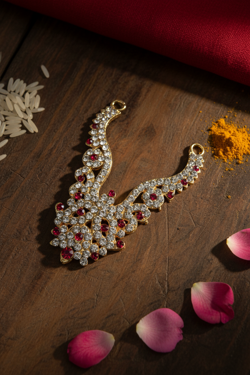 Small Stone Necklace for Deity Idols - 3 Inch
