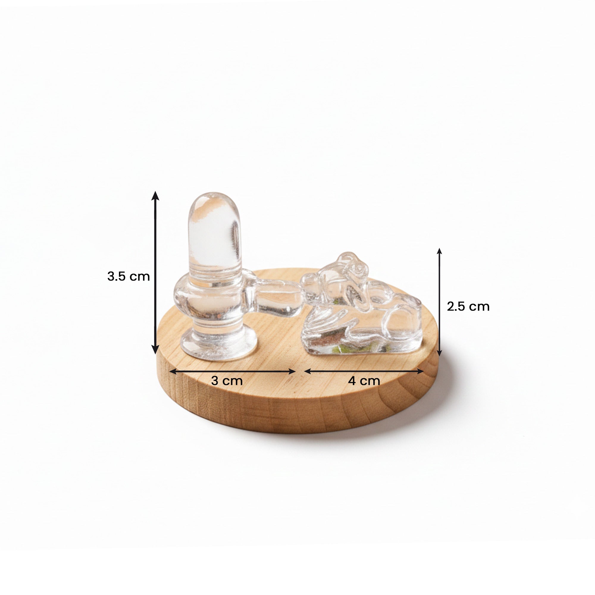 Spatika Linga and Nandi Set