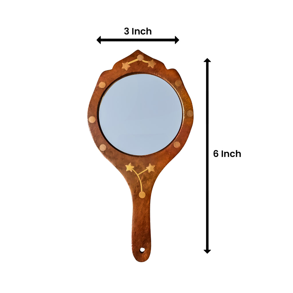 Wooden Hand Mirror