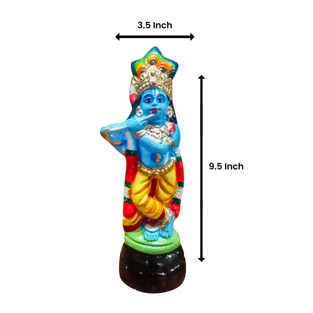 Clay Krishna Doll for Janmashtami