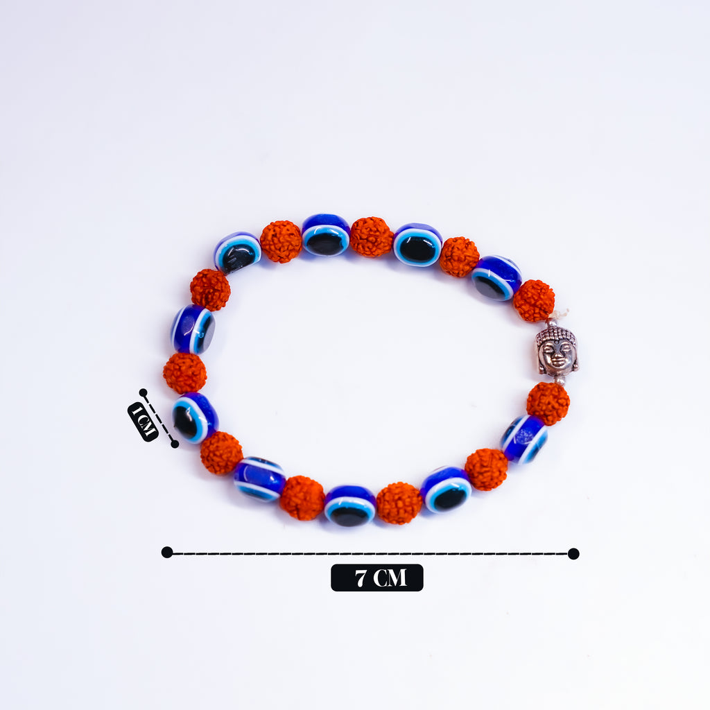 Rudraksha and Evil Eye Bracelet