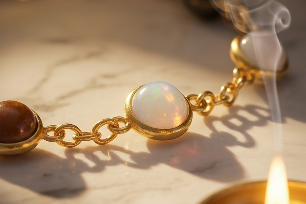 Gold Plated Dhan Yog Metal Bracelet