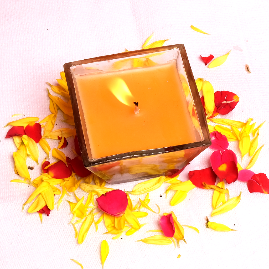 Elegant Glass Diya for Pooja