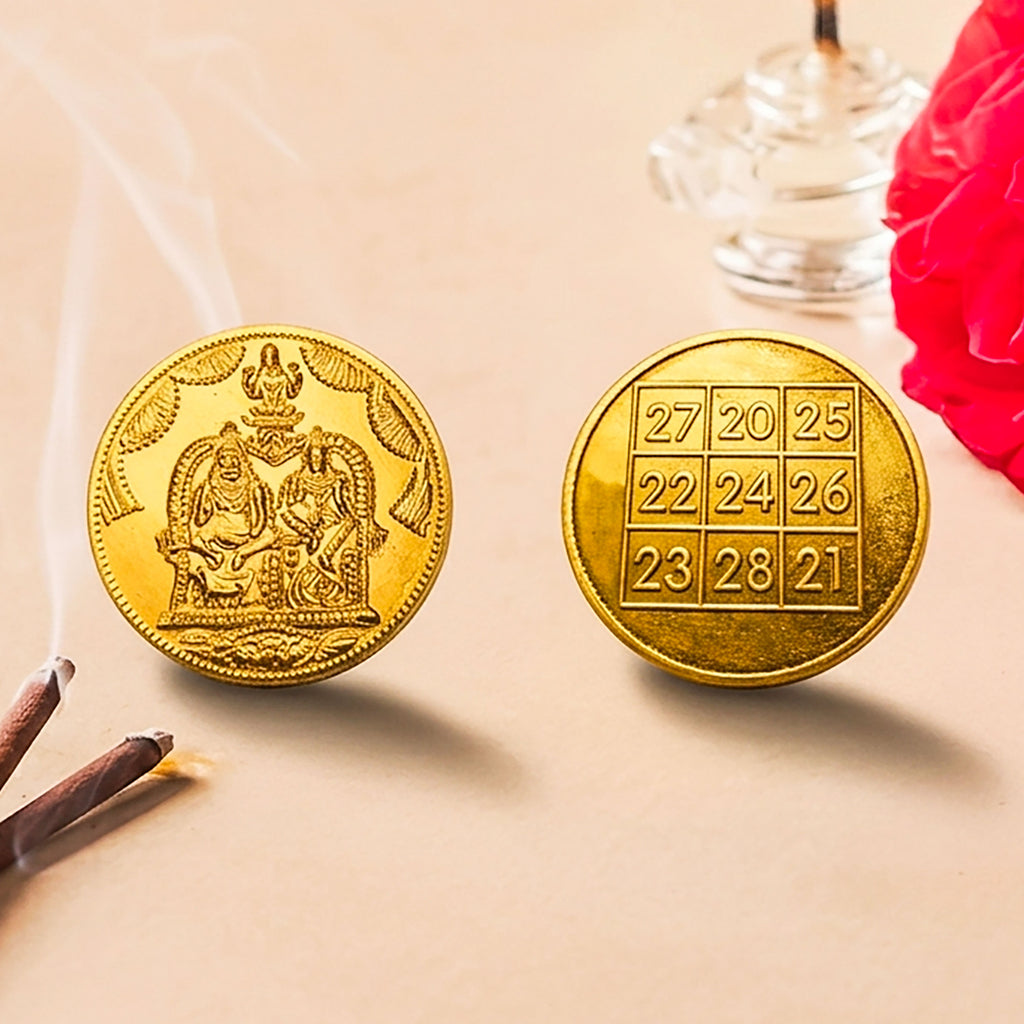 Holy Golden Deity Coin Sacred Elegance