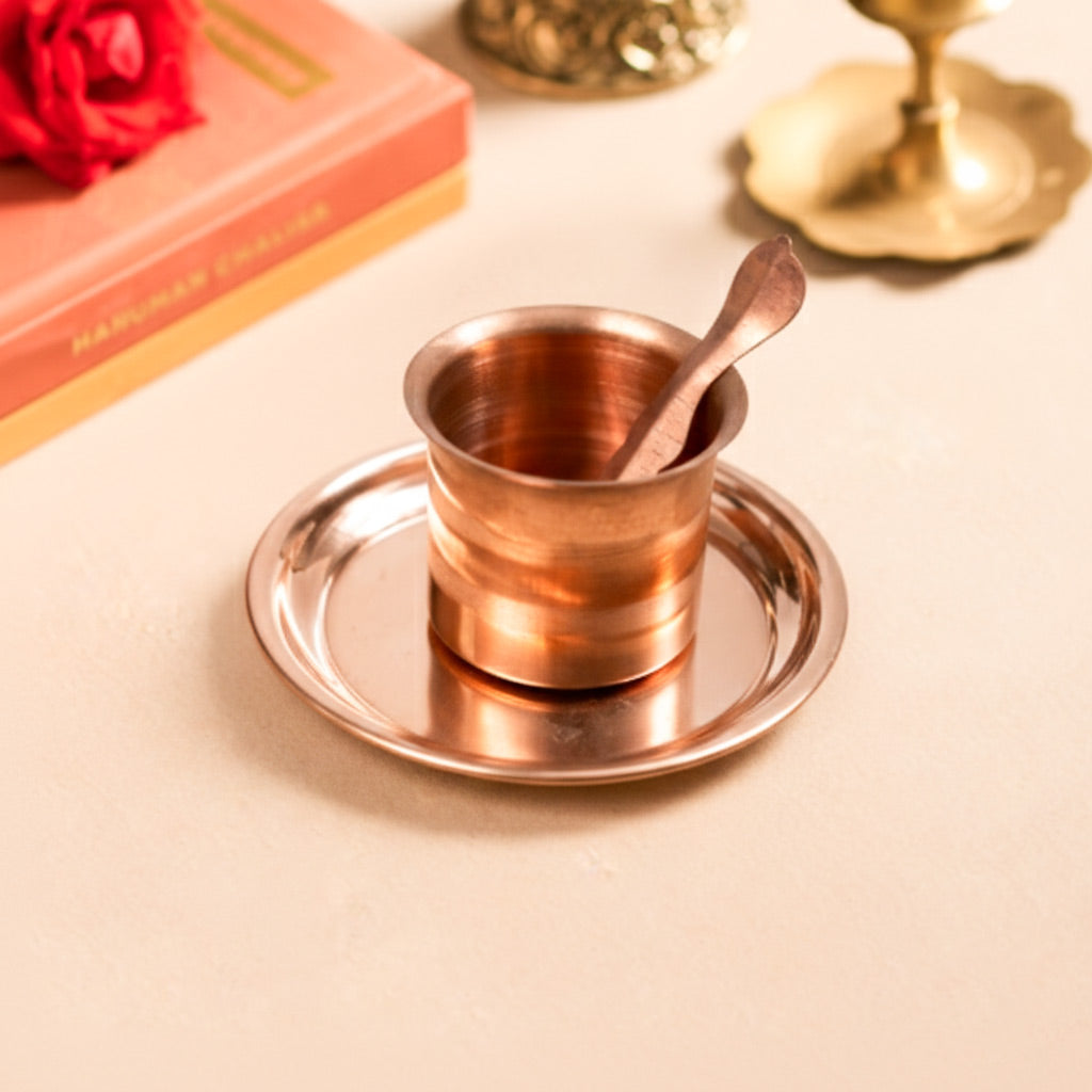 Holy Copper Panchapatra Set