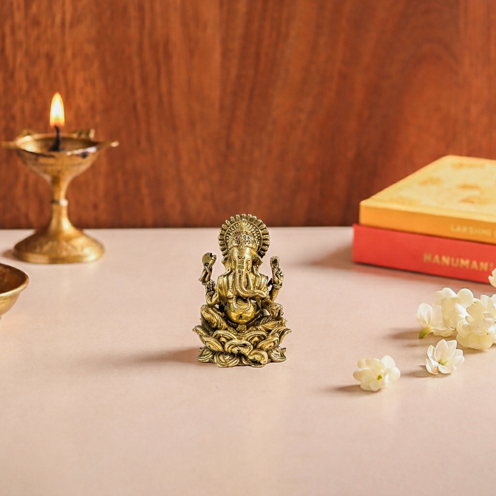 Brass Ganesh Idol