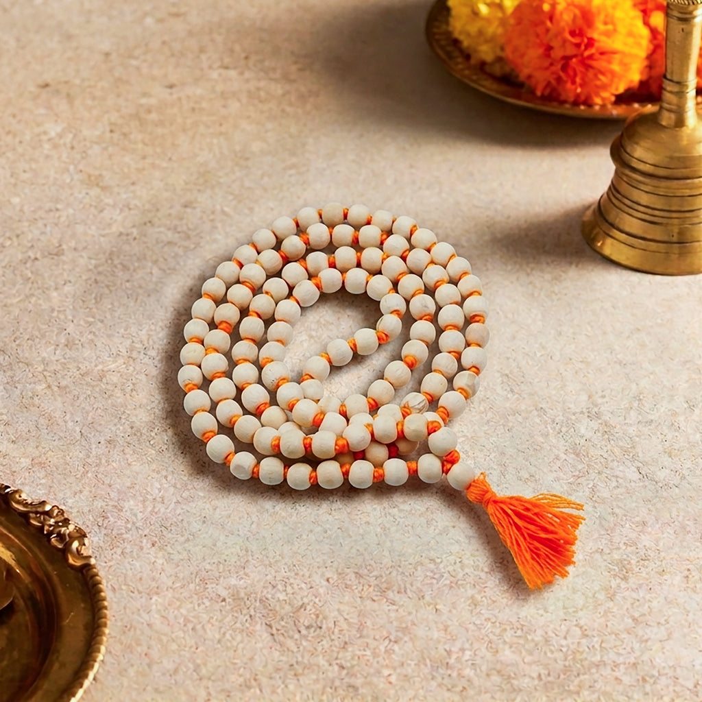 Authentic Tulasi Mala for Japa and Meditation – 108 Beads