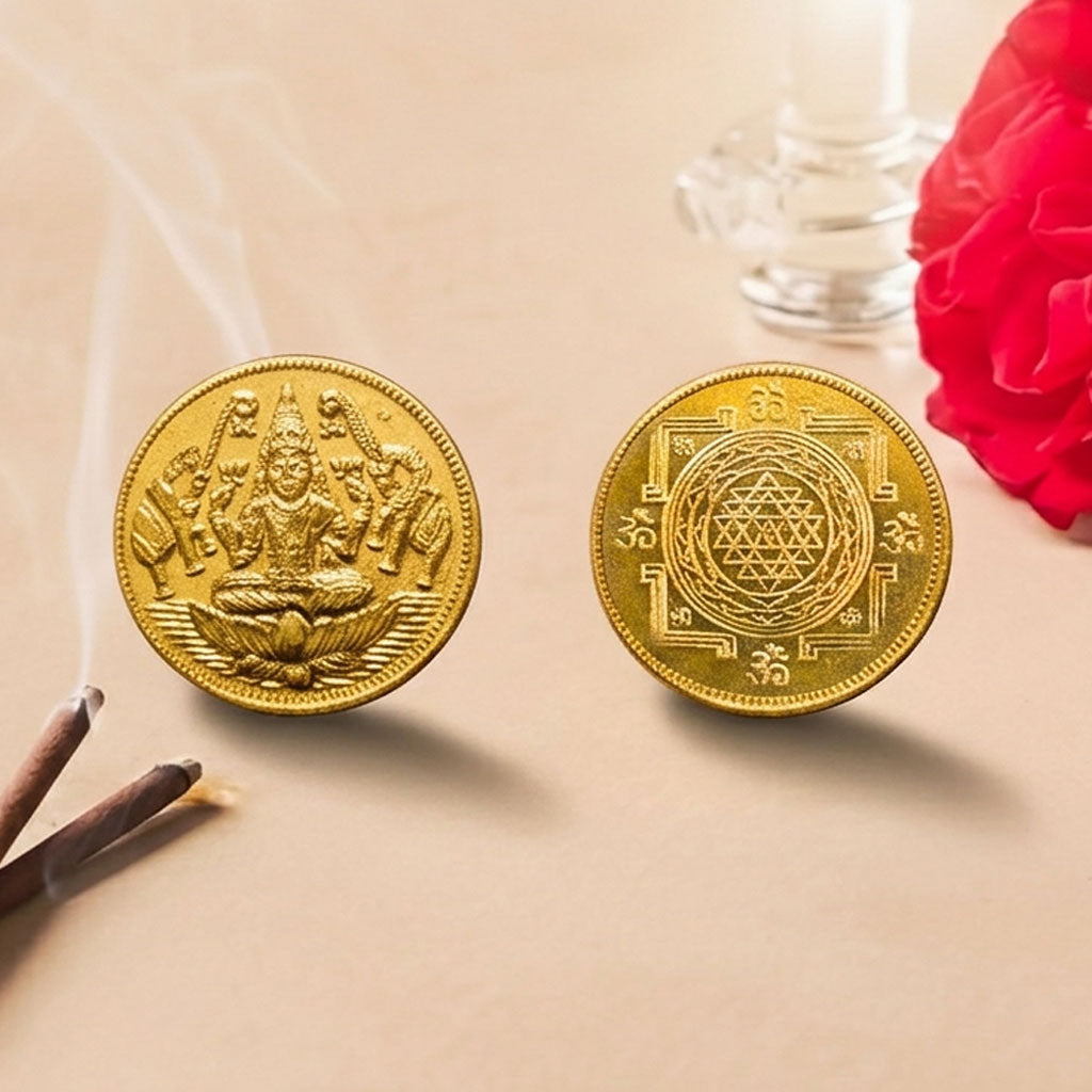 Holy Golden Deity Coin Sacred Elegance