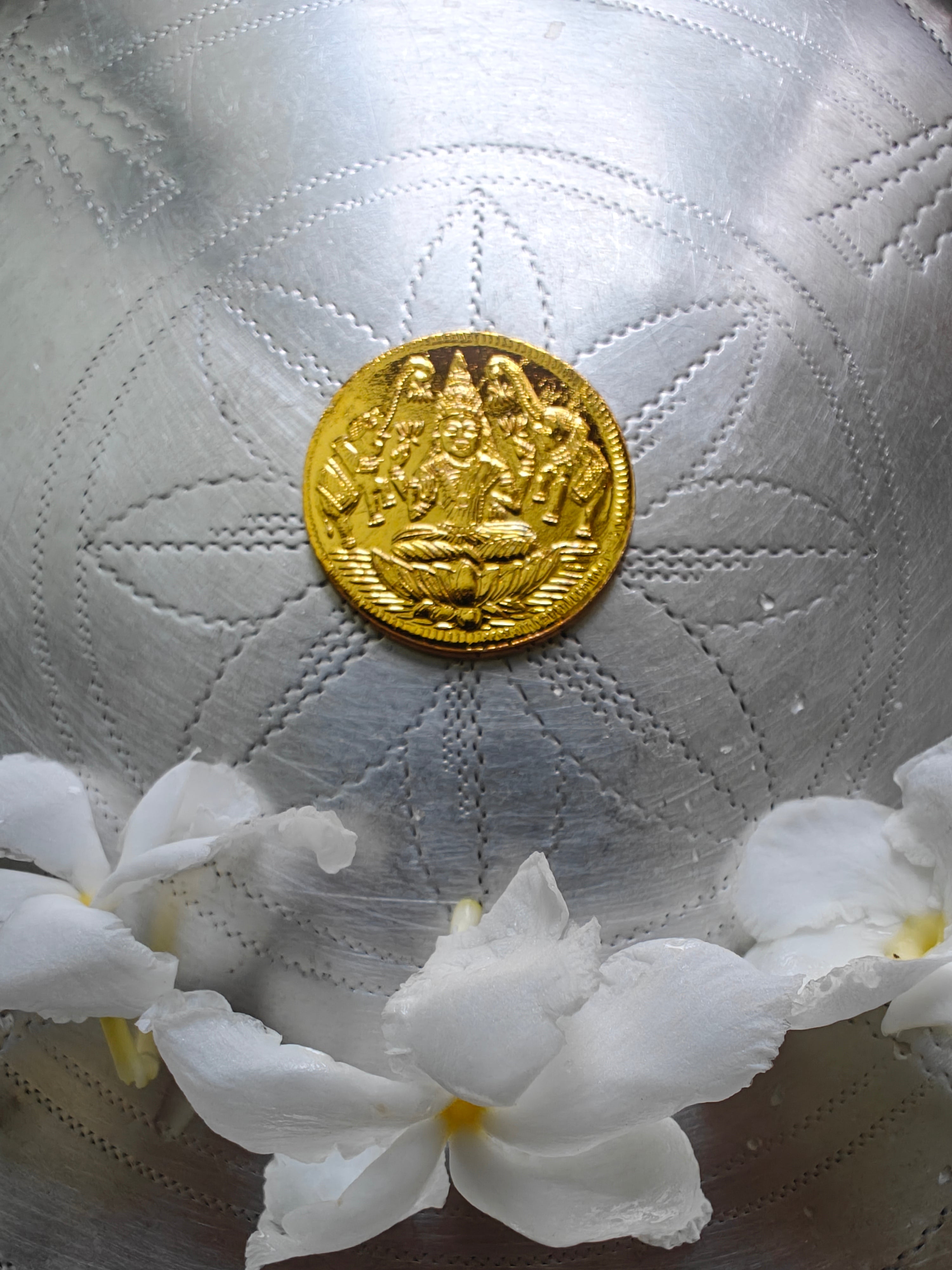 Sacred Pooja Coir Yantra Coins – Set of 10 (2.5 cm)