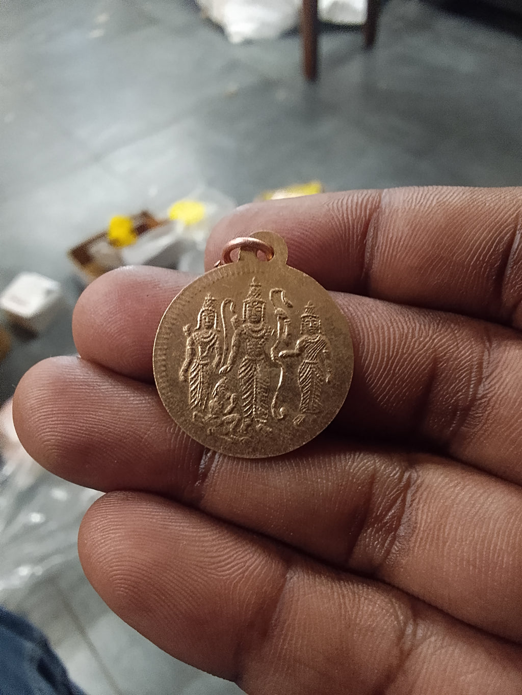 Sacred Pooja Coir Yantra Coins – Set of 10 (2.5 cm)