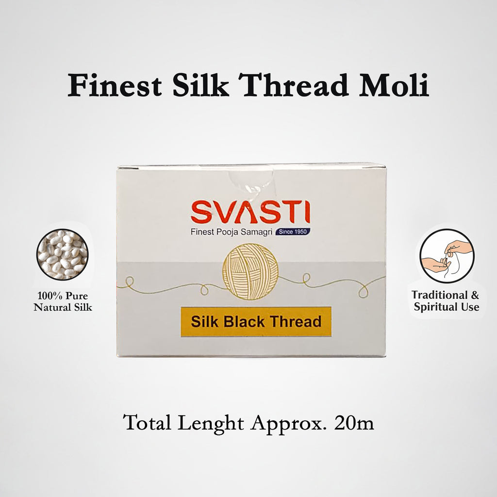 Silk Black Thread for Nazar (50 M).