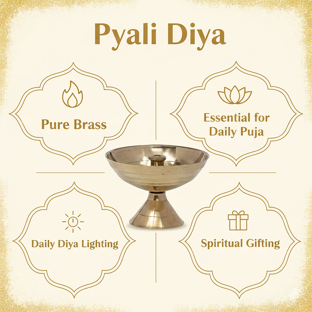 Traditional Piyali Brass Diya
