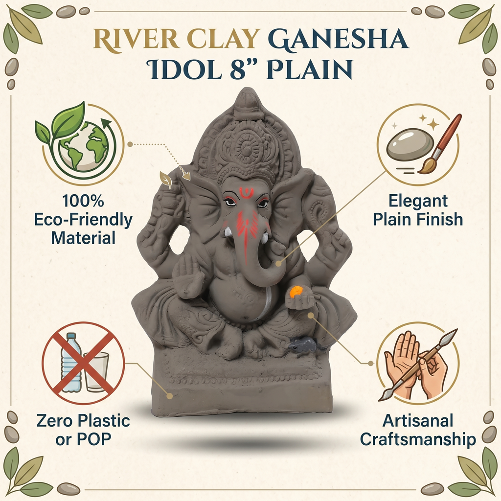 Clay Ganesha Idol
