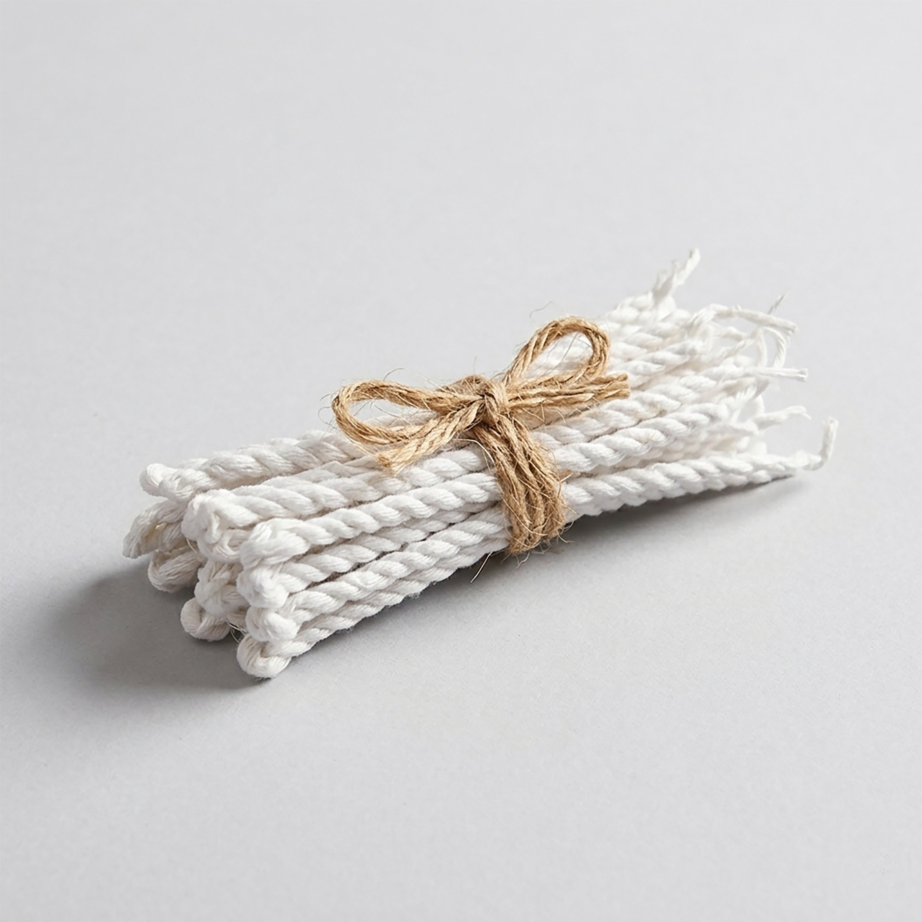Long Twisted Akhand Jyoth Batti - White (1 Pcs).