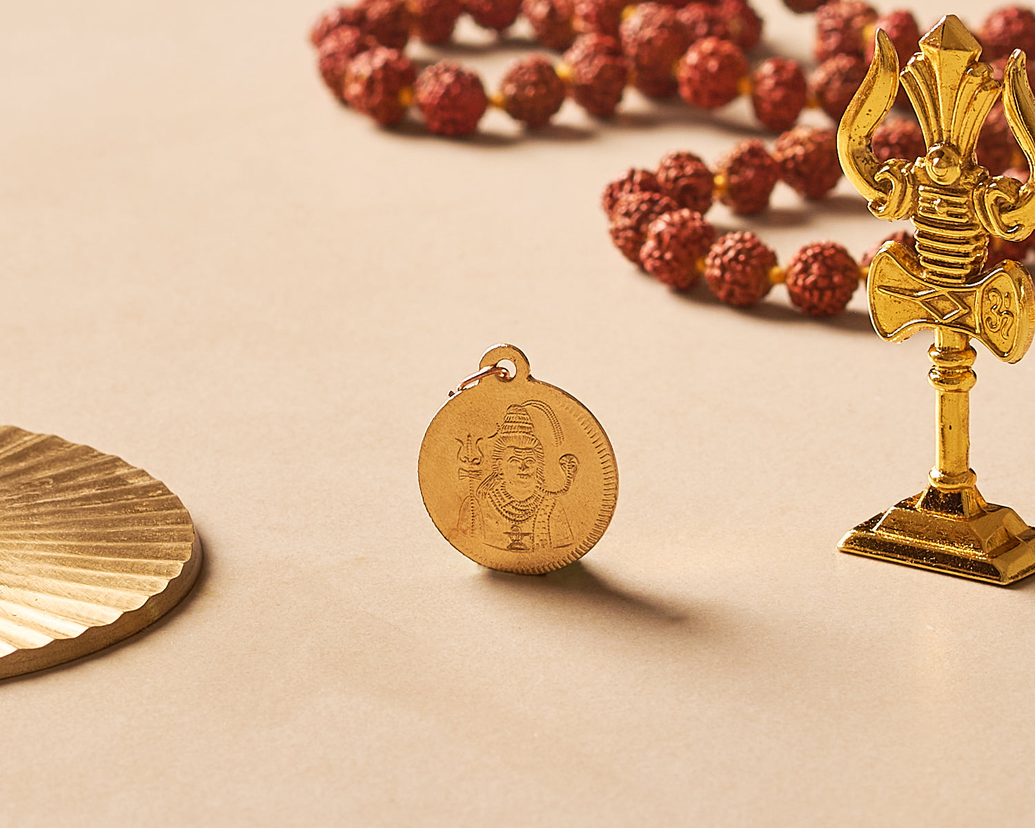 Sacred Pooja Coir Yantra Coins – Set of 10 (2.5 cm)