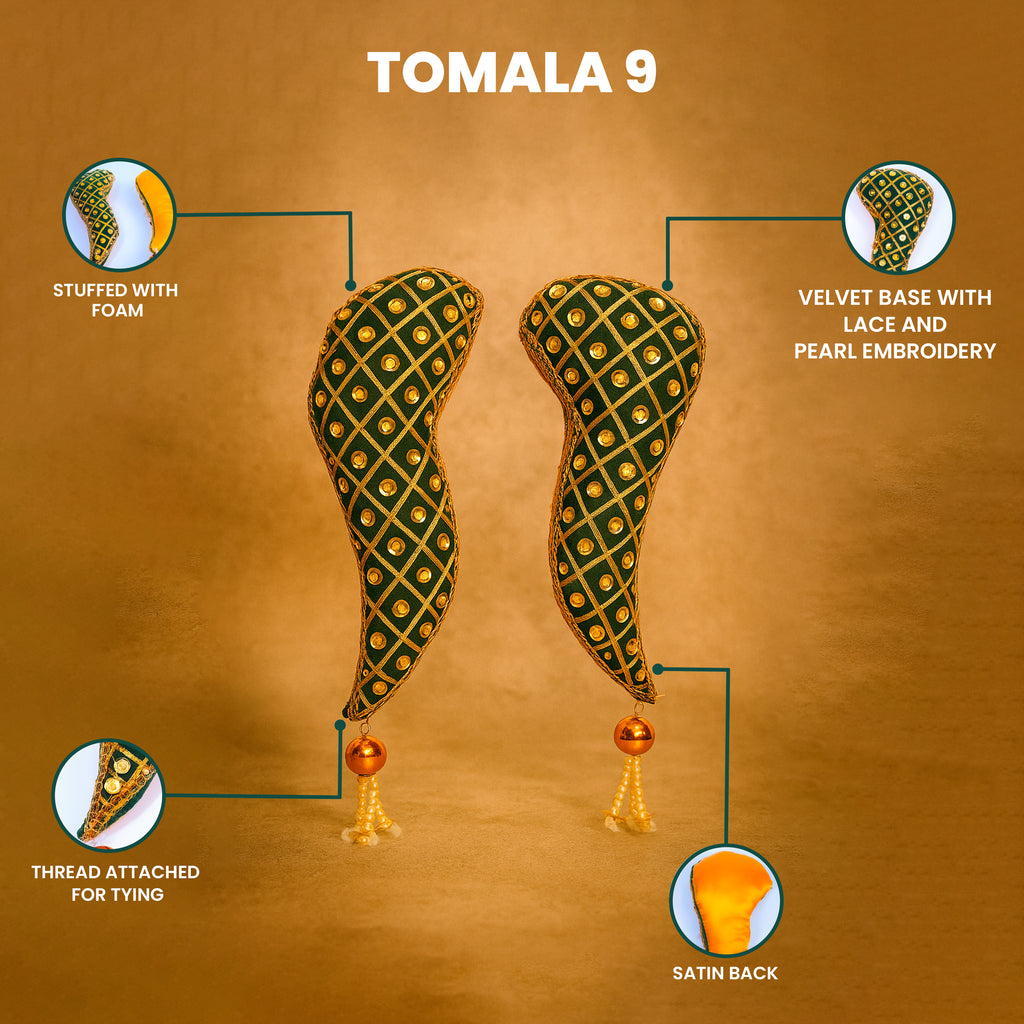 Green Tomala Deity Garland