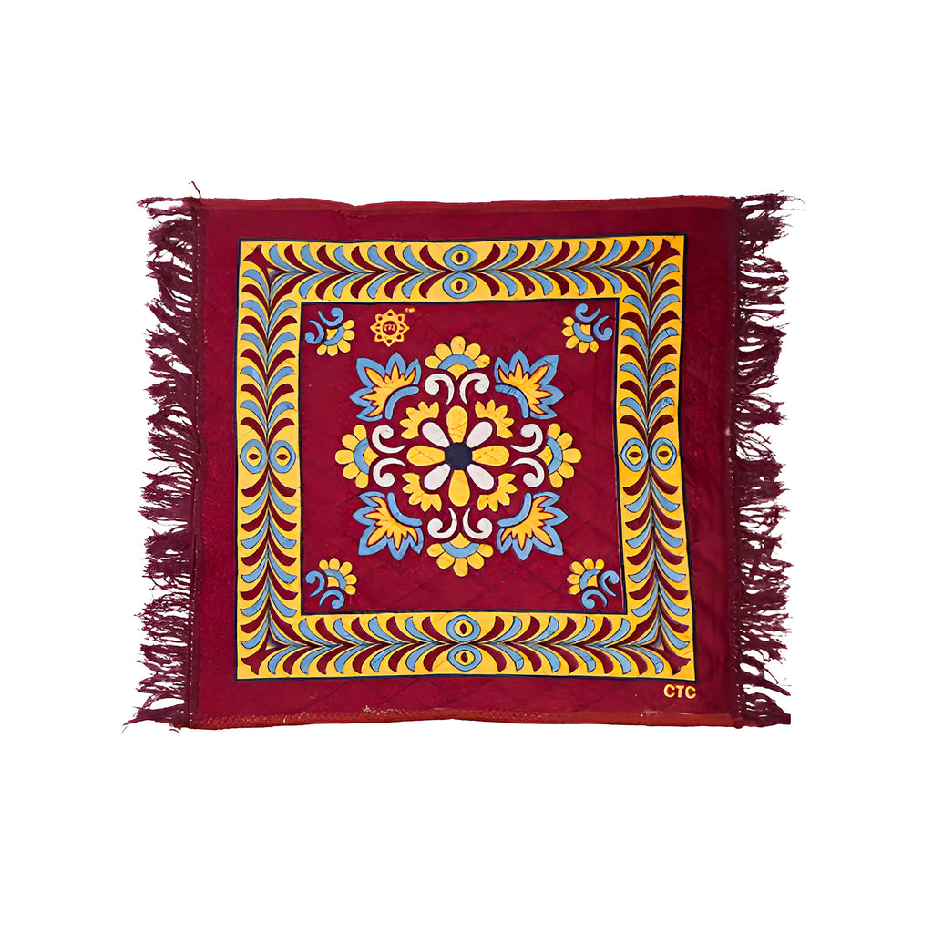 Red Velvet Pooja Aasan Cloth