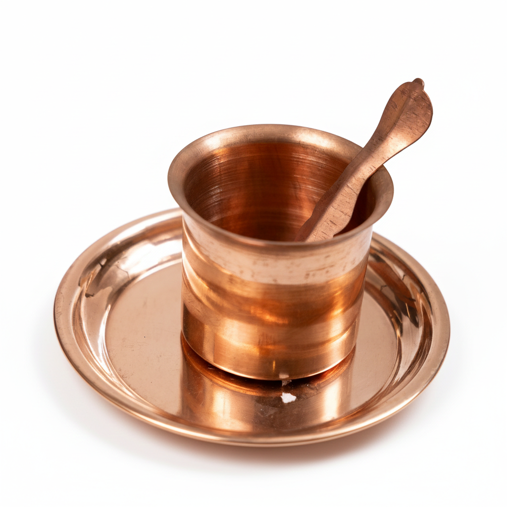 Holy Copper Panchapatra Set