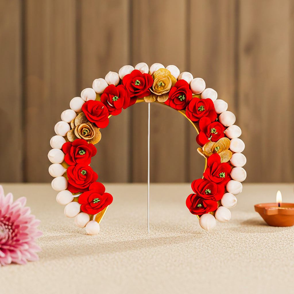 Flower Arch for Deity Prabhavali