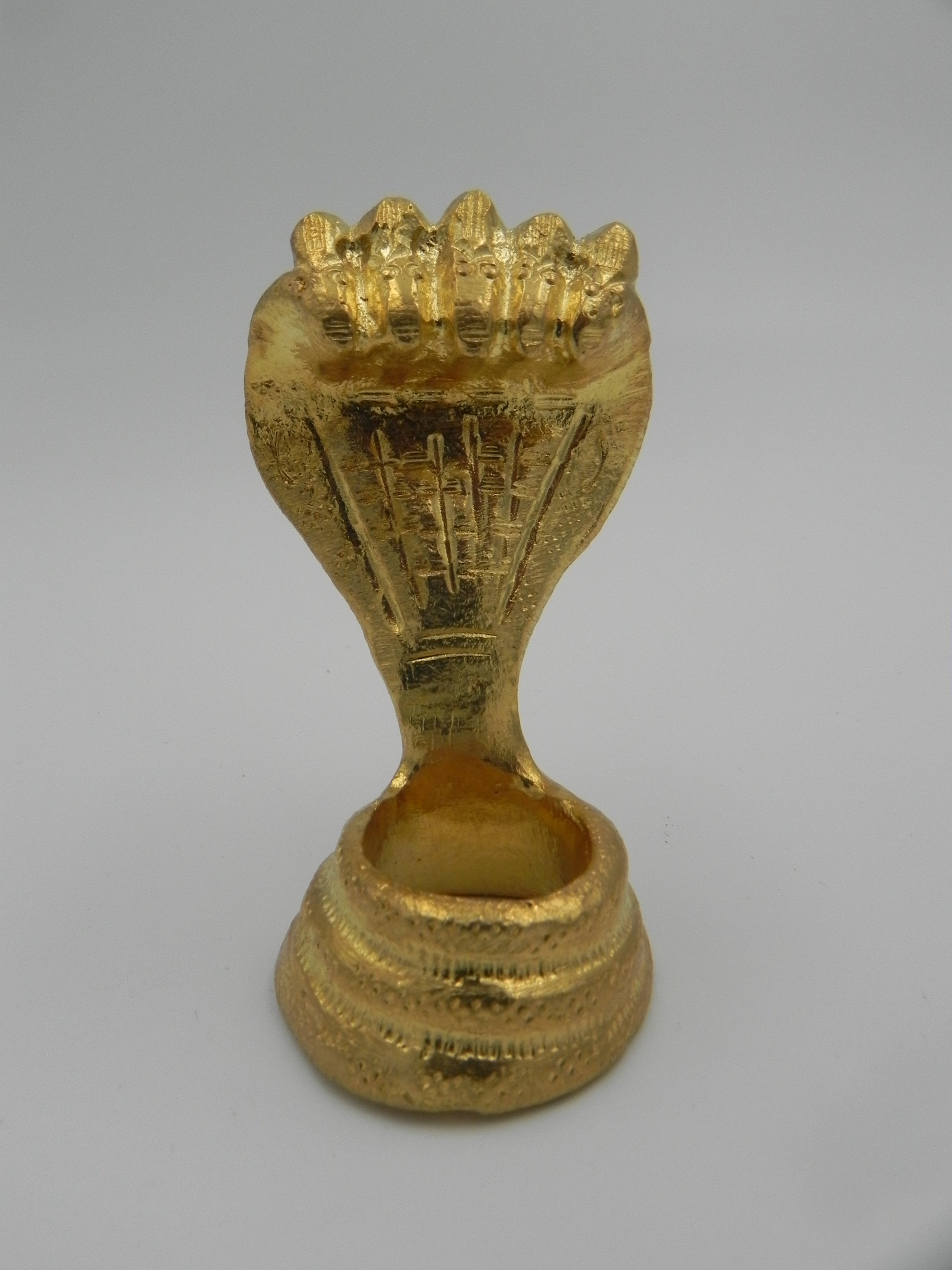 snake brass idol