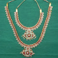 2-Step Multicolour Mango Haaram (11-inch) â€“ Traditional Deity Jewelry for Temple & Hom
