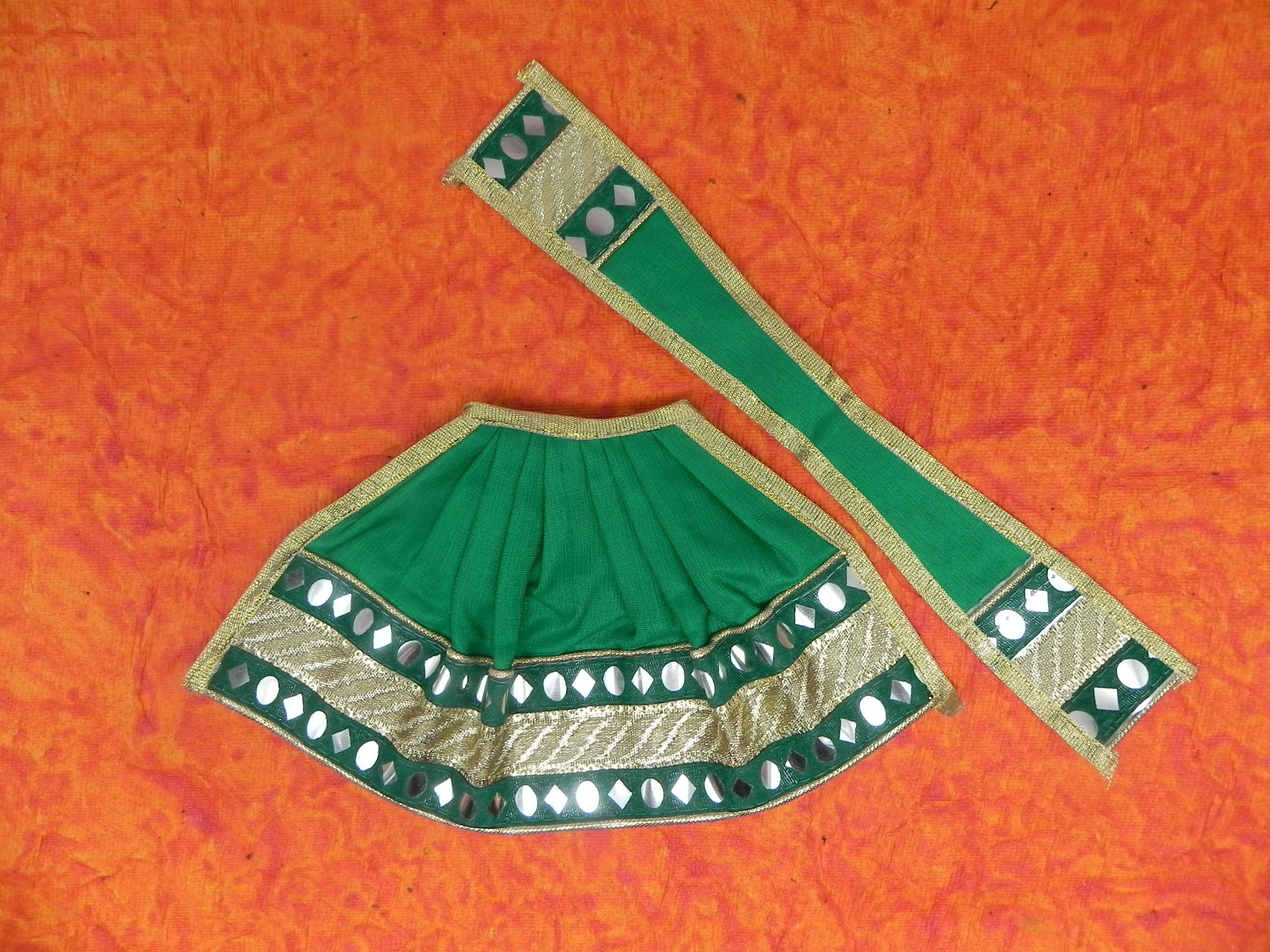 Lehanga and Patka set Height-5 inch { Umbrella Border}