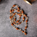 2-in-1 Rudraksha and Spatik Mala